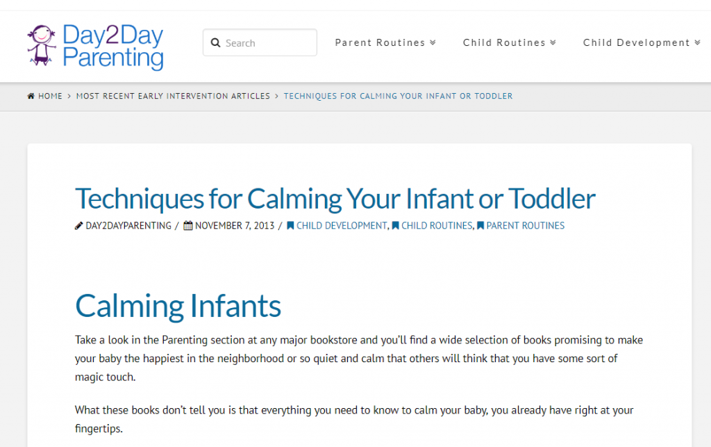 Infant Calming Techniques