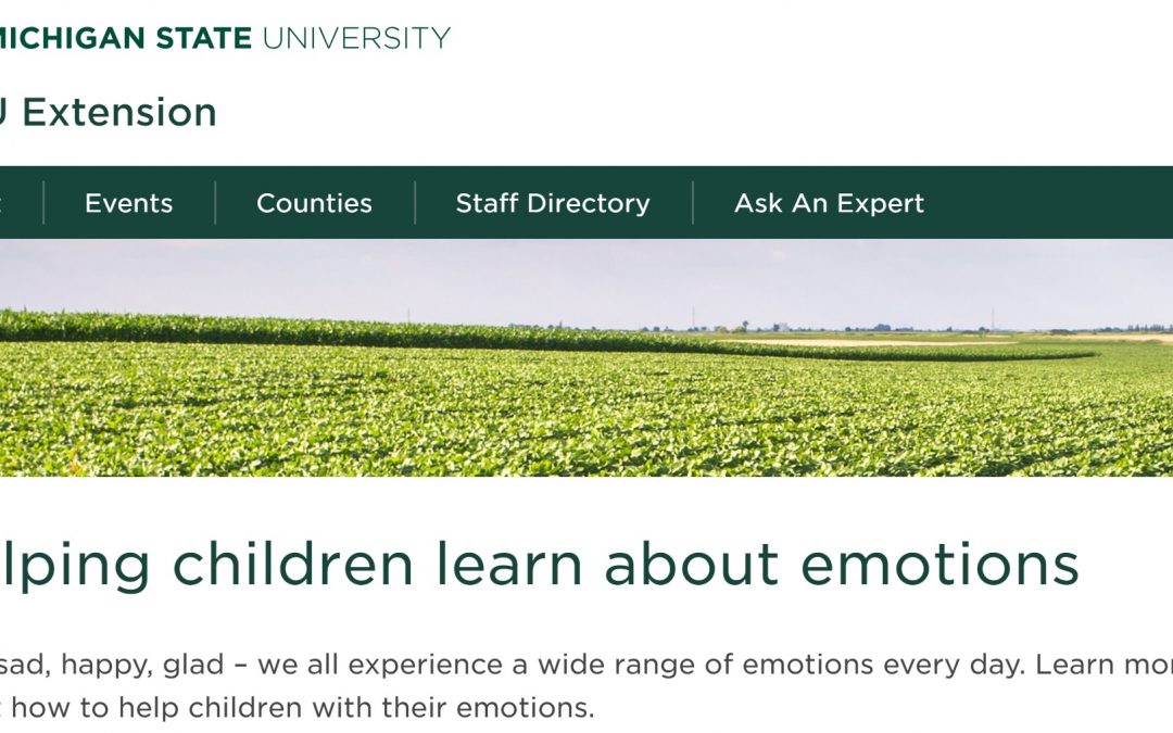 Helping Children Learn about Emotions