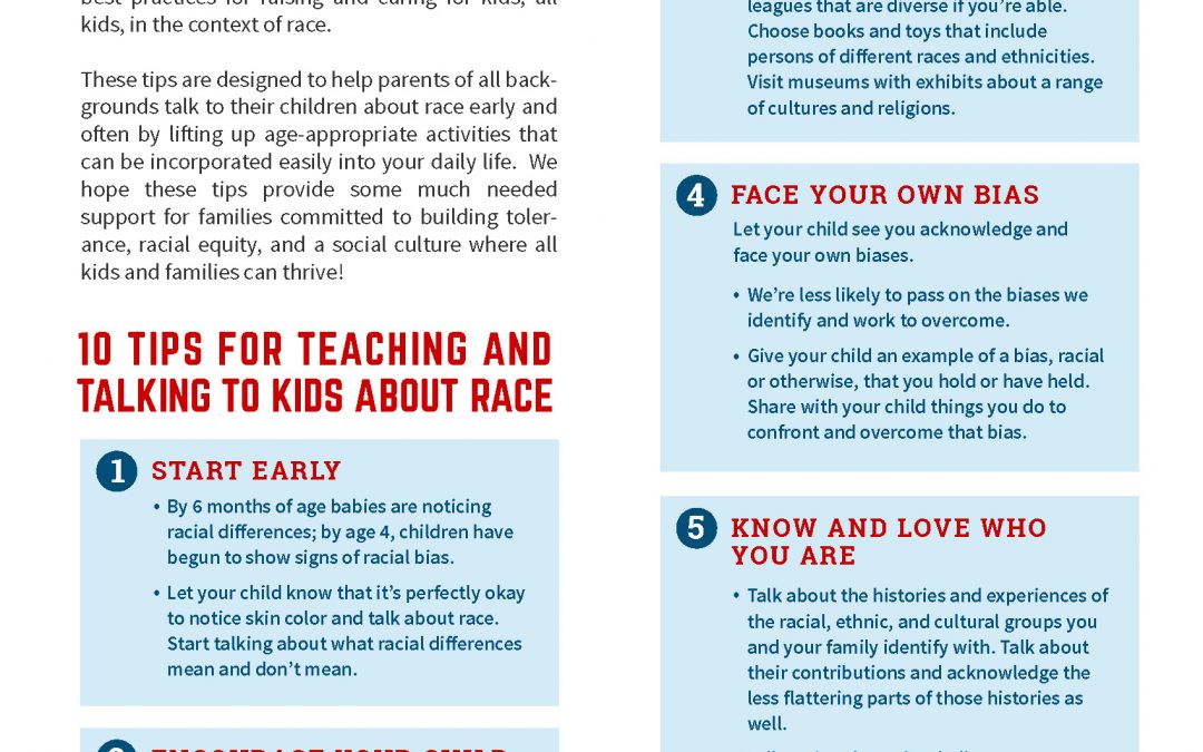 10 Tips for Teaching and Talking to Kids About Race