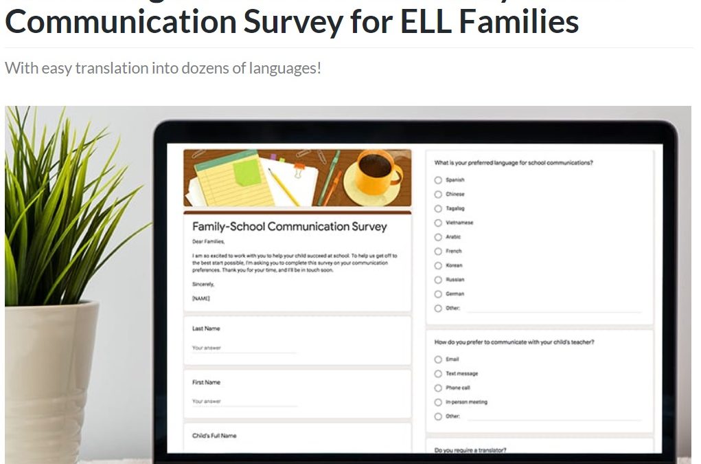 Family-School Communication Survey for ELL Families