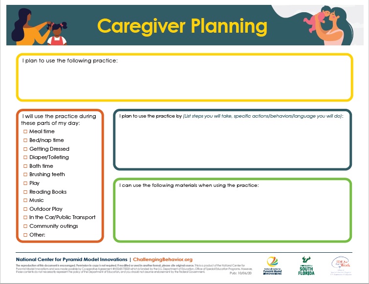 NCPMI Caregiver Planning Form